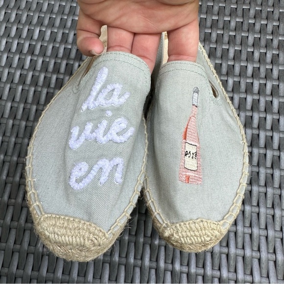 Soludos | NEW without Box La Vie en Rose Chambray Espadrilles Size 6 - Picture 10 of 14